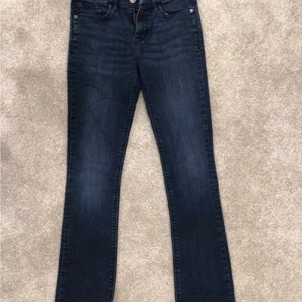 Express Blue Boot Cut Jeans with Stretch